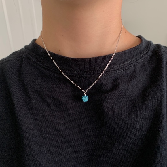 Swarovski Blue Jewel Necklace - Picture 1 of 4